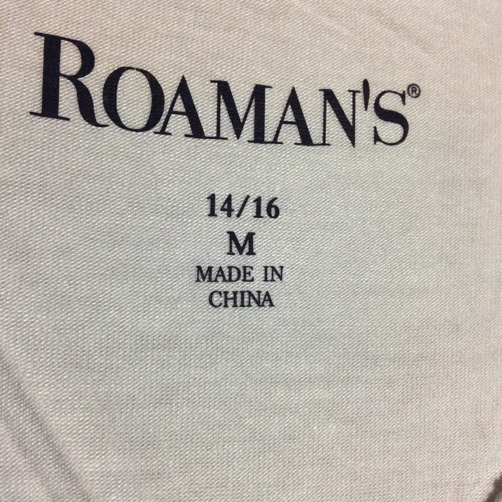 Roaman’s NWT Crochet Swing Tunic, Medium 14/16 - Picture 2 of 4